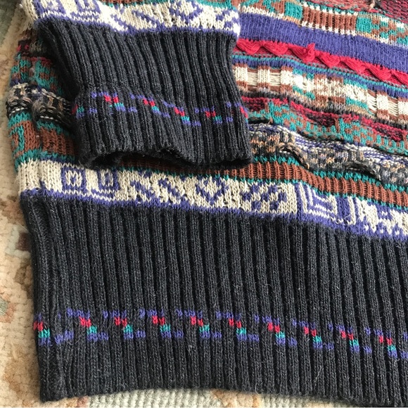 SOLD - Florence Tricot Coogie Style 3D Knit Textured Sweater Size Large - Biggie - Picture 6 of 16